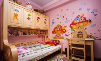 134平美式風戶型裝修案例鑒賞美式風格兒童房