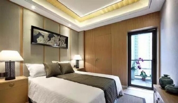 145平新中式雅居實景圖中式臥室裝修圖片