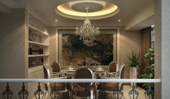 200平歐式溫馨復式三居裝修圖片歐式風格餐廳