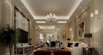 優雅溫柔的歐式風格欣賞歐式客廳裝修圖片