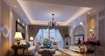 210平大戶型歐式風格裝修圖片歐式風格客廳