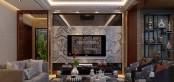 160平米古典風裝修設計欣賞古典風格客廳