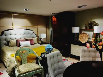 軟巢家居-軟裝設計美式臥室裝修圖片