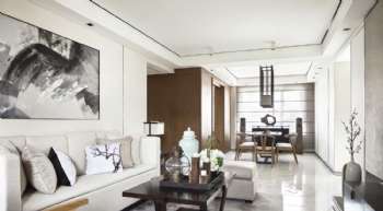 海外灘新中式風中式客廳裝修圖片