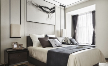 海外灘新中式風中式臥室裝修圖片