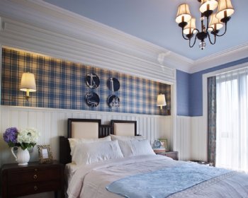 羅蒙環球城美式臥室裝修圖片