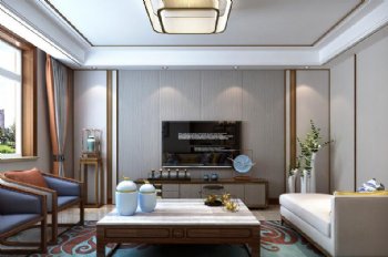 中海雍城世家新中式裝修 139平儒雅之風中式裝修圖片