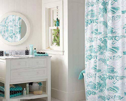 六款布藝窗簾 徜徉在藍色的家居海洋里